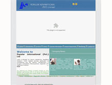 Tablet Screenshot of popularintl.com